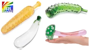 Veggie-inspired Gläs borosilicate glass sex toys from Electric Novelties, including carrot, cucumber, and eggplant designs – JRL CHARTS Sex Toys News