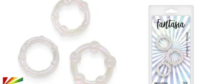 NS Novelties Fantasia Intensity Rings – sleek black silicone cock rings for retailers and consumers | JRL CHARTS Sex Toys News