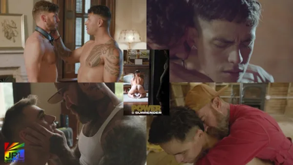 Scene clips from HimerosTV’s Power & Surrender DVD — JRL CHARTS Gay Adult News coverage.