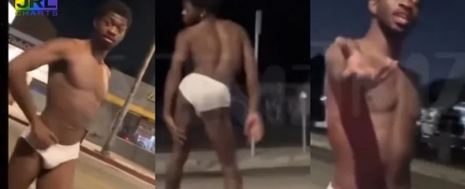 Lil Nas X nearly naked during arrest in Los Angeles after police brawl – TMZ photo via JRL CHARTS Hip Hop News