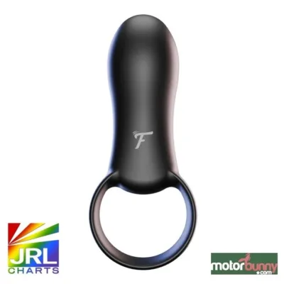 Product photo of the Motorbunny Fluffer Rock Hard Power Ring, a vibrating couples’ ring with app control and haptic sync.