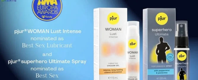 pjur WOMAN Lust Intense and pjur superhero Ultimate nominated for 2025 XMA Europa Awards Best Sex Lubricant and Best Sex Enhancement Product – JRL CHARTS