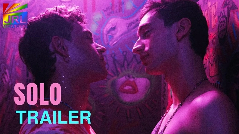 Official poster for SOLO (2025), queer drama starring Théodore Pellerin and Félix Maritaud, directed by Sophie Dupuis. Distributed by Peccadillo Pictures | JRL CHARTS Movie Trailers