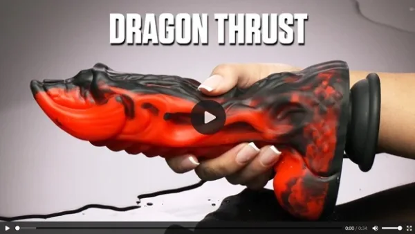 Video demo of XR Brands Dragon Thrust Thrusting Vibrator showing thrusting and vibrating action – JRL CHARTS