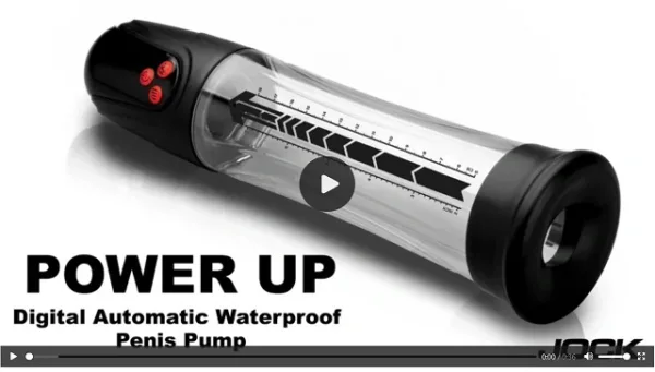 Official trailer thumbnail for XR Brands Power Up Digital Automatic Waterproof Penis Pump featured on JRL CHARTS Sex Toys News.