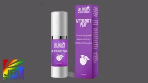 After Butt Play gender-neutral post-anal care product by Dr. Tush Products, featured in JRL CHARTS Pleasure Products News.