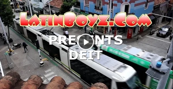 Official trailer image for LatinBoyz newcomer Deit in his Colombian gay porn solo debut featured on JRL CHARTS.