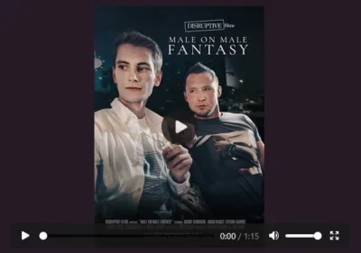 Official trailer thumbnail for Disruptive Films’ Male On Male Fantasy DVD starring Trevor Harris, Pierce Paris, Adam Ramzi, Andre Donovan, Troye Jacobs, and Ty Roderick – JRL CHARTS