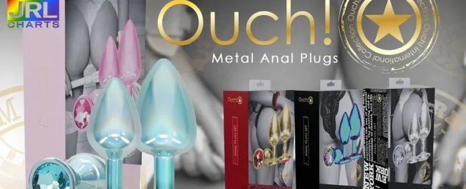 Ouch! International luxury anal toys collection with gemstone finishes from Shots America.