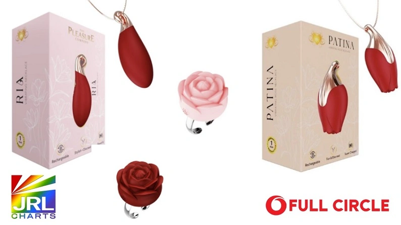 Ria Necklace Vibrator by Full Circle Distribution — elegant wearable vibe spotlighted by JRL CHARTS