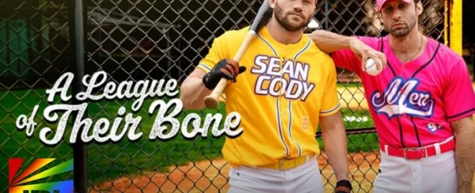 River North caught sniffing jockstrap as Dom King confronts him in MEN.com’s “A League of Their Bone” locker room scene | JRL CHARTS Gay Adult News
