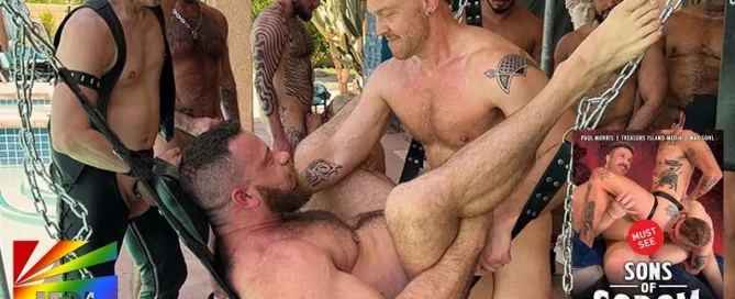Treasure Island Media Sons of Sodom DVD from Elliott Wilder shipping now via JRL CHARTS Gay Adult News