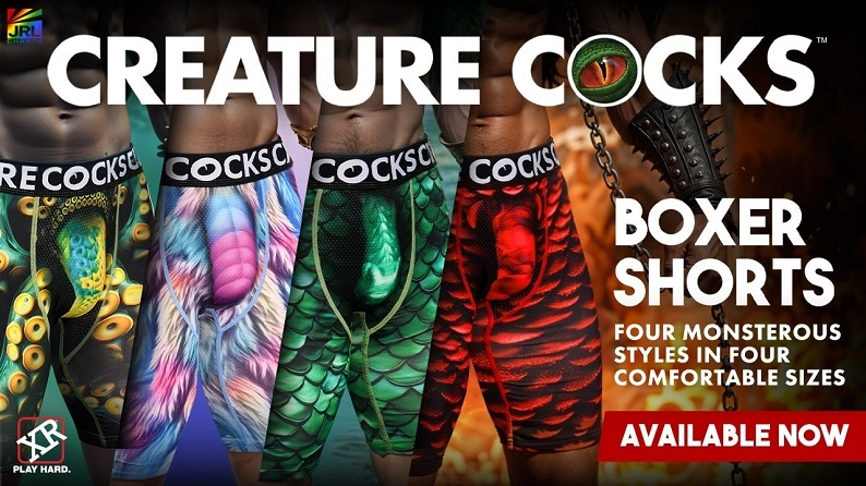 XR Brands unveils Creature Cocks Creature Wear 2025 campaign featuring bold new boxer shorts collection – JRL CHARTS Fashion News