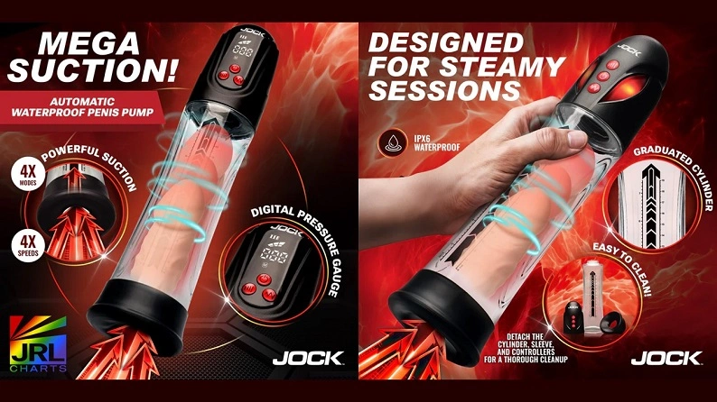 XR Brands unveils the Power Up Digital and Automatic Waterproof Penis Pumps for adult retailers and consumers in 2025.