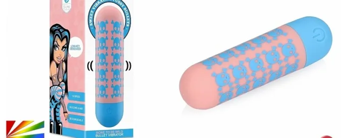 S-Line Bone to be Wild Bullet Vibrator (SLI232PNK) – 10-speed rechargeable bullet from Shots America featured on JRL CHARTS Sex Toys News