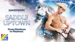 Theo Dore and Ryan Bones star in NakedSword Originals’ Saddle Uptown, a gay cowboy saga blending passion, strip club heat, and bareback action | JRL CHARTS Gay Adult News 2025