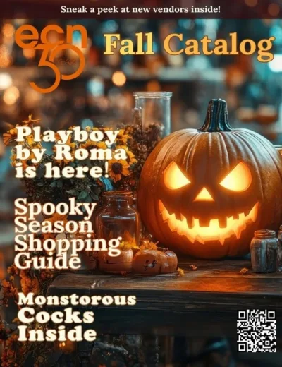 ECN 2025 Fall Season Wholesale Catalog cover featuring Playboy, Oh La La Cheri, Leg Avenue, Fuck Water and more – JRL CHARTS Pleasure Products News