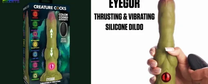 Eyegor Thrusting Creature Cock silicone dildo from XR Brands Creature Cocks Collection