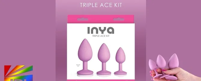 INYA Triple Ace Kit by NS Novelties featuring 3-piece silicone pleasure set for adult retailers – JRL CHARTS Sex Toys News