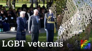 King Charles III unveils the UK’s first LGBT armed forces memorial in Staffordshire