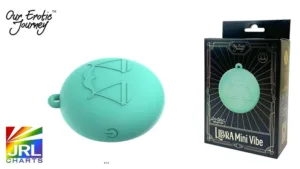 Libra Mini Vibe from Our Erotic Journey’s Zodiac Collection displayed on white background with pastel packaging — luxury compact vibrator for Libra sign users.