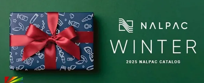 Nalpac 2025 Winter Catalog cover promoting holiday must-stock products for adult retailers – JRL CHARTS Sex Toys News