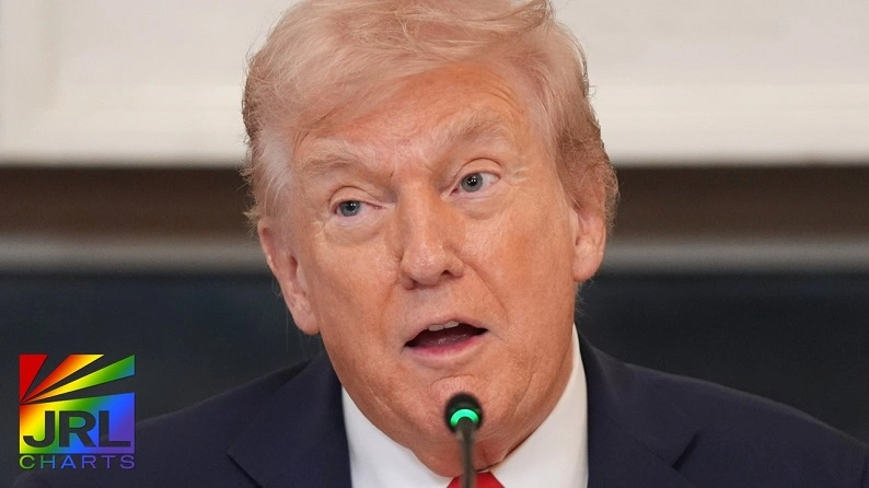President Donald Trump speaking at the White House claiming “We took away freedom of speech” while discussing flag burning laws — JRL CHARTS LGBT Politics