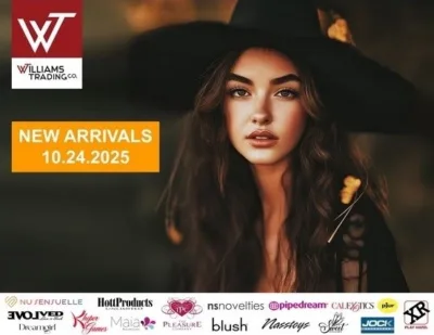 Williams Trading Co. showcases Fall 35% Off Blowout and October Tariff Buster Sales — featuring System JO, ODIN, and Pipedream. Exclusive via JRL CHARTS.
