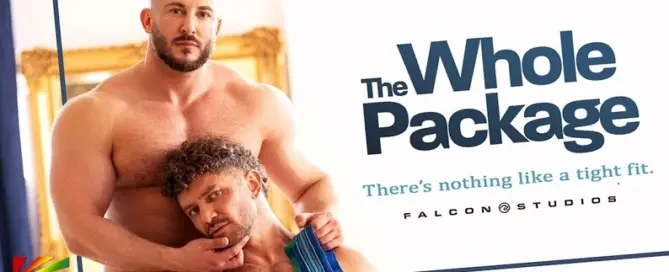 Dato Foland and Alex Palmieri make their Falcon Studios debuts in the explosive ‘Whole Package’ finale on JRL CHARTS Gay Adult News.