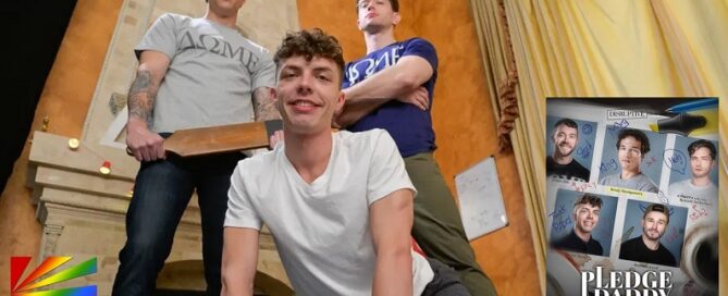Pledge Daddy gay frat hazing kink DVD release promotional cover art