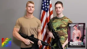 Ready to Attack 14 gay military bareback DVD cover featuring all-male cast