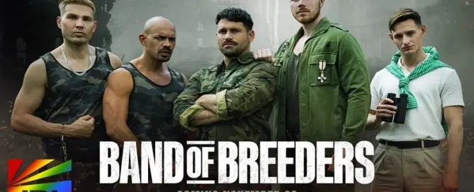 Band of Breeders Men.com military series starring Anders the Viking, Beau Butler, John Jai, Jordan Fox, and Alexandro Cabrera.