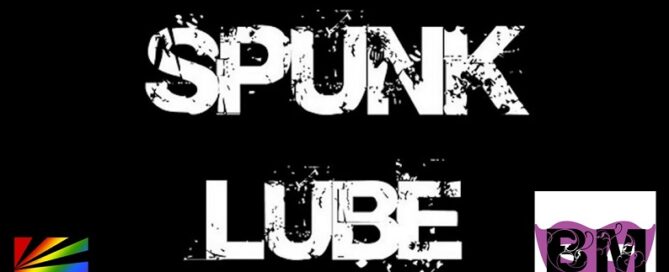 Britanicamask poses with SPUNK Lube products celebrating new sponsorship partnership announcement