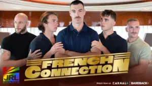 Hugo Dupre and Andolini in Carnal Media’s French Connection feature film