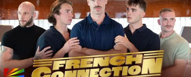 Hugo Dupre and Andolini in Carnal Media’s French Connection feature film