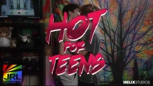 Hot for Teens (2025) Helix Studios DVD cover featuring twink cast