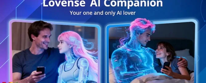 Lovense AI Companion app-enabled interactive digital partner showcased in Lovense Remote interface