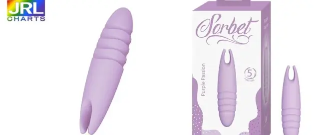 NASSTOYS Sorbet Purple Passion Lavender silicone personal massager for women, featured in JRL CHARTS Sex Toys News.