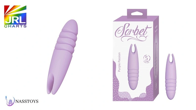 NASSTOYS Sorbet Purple Passion Lavender silicone personal massager for women, featured in JRL CHARTS Sex Toys News.