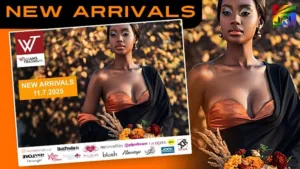 Williams Trading Co. New Arrivals for November 7 2025 featuring EVOLVED, XR Brands, Nasstoys, NS Novelties, Pipedream & NU Sensuelle on JRL CHARTS