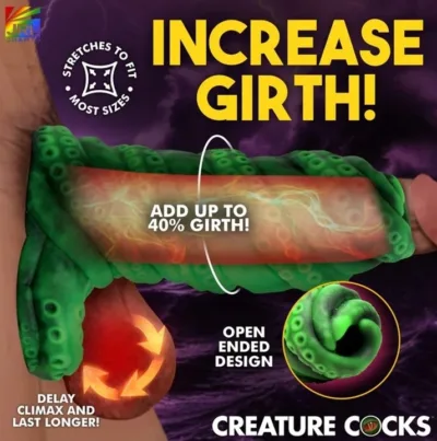 XR Brands Tenta Girth Silicone Penis Enhancer Product Image