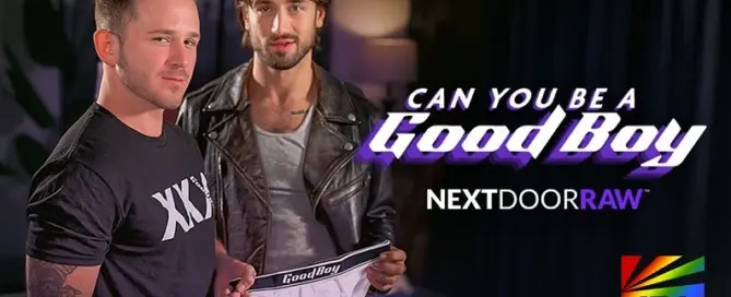 Andrew Delta and Noah Asli star in the ASGmax exclusive gay adult scene “Can You Be a Good Boy?”