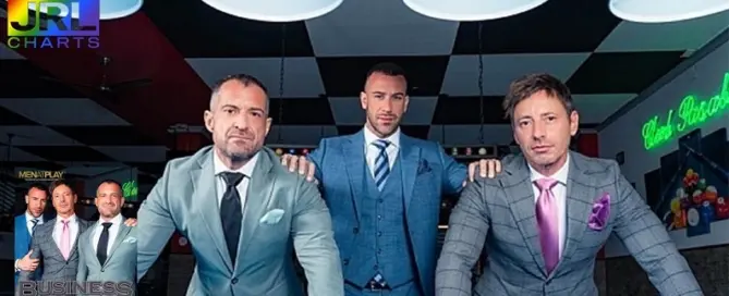 JRL CHARTS promo image for Business 7 DVD from MenAtPlay starring David Linset, Gustavo Cruz and Steve Jouret