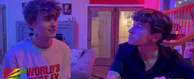 JRL CHARTS image of Cooper Bentley and Tyler Moore in Helix Studios’ Introducing Cooper Bentley (2025), a bold new bareback twink release.