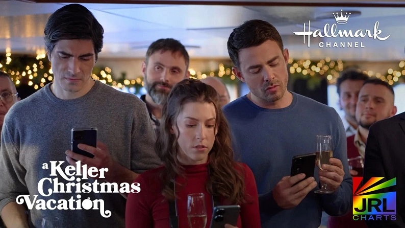 A Keller Christmas Vacation official trailer image for the LGBT holiday comedy streaming on Hallmark Channel and Prime Video