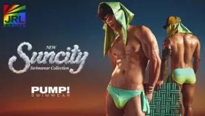 PUMP! Underwear SUNCITY men’s swimwear featuring bold swim briefs and knotty swim styles designed for summer
