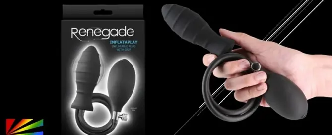 Renegade Inflata Play inflatable anal toy by NS Novelties – giftable male sex toy featured on JRL CHARTS