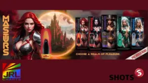 The Masturs Collection by SHOTS America — five male masturbator strokers in retail display packaging