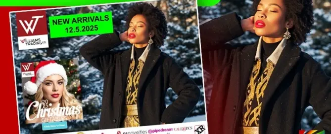 Williams Trading Co. New Arrivals for December 2025 showcased on JRL CHARTS Sex Toys News