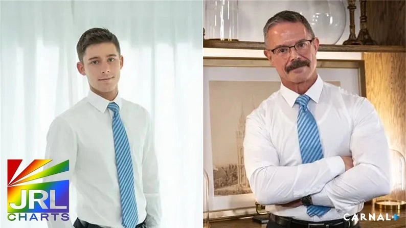 Ethan Tate stars in Carnal+’s Apprentice Tate: Chapters 1–5 DVD featuring Adam Snow, Tucker Barrett, Cain Marko, and Dillon Stone